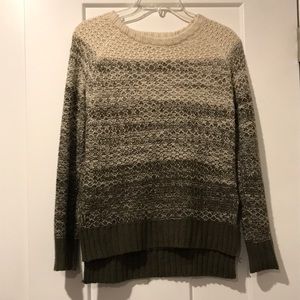 Wet Seal white and olive colored sweater. Size small.